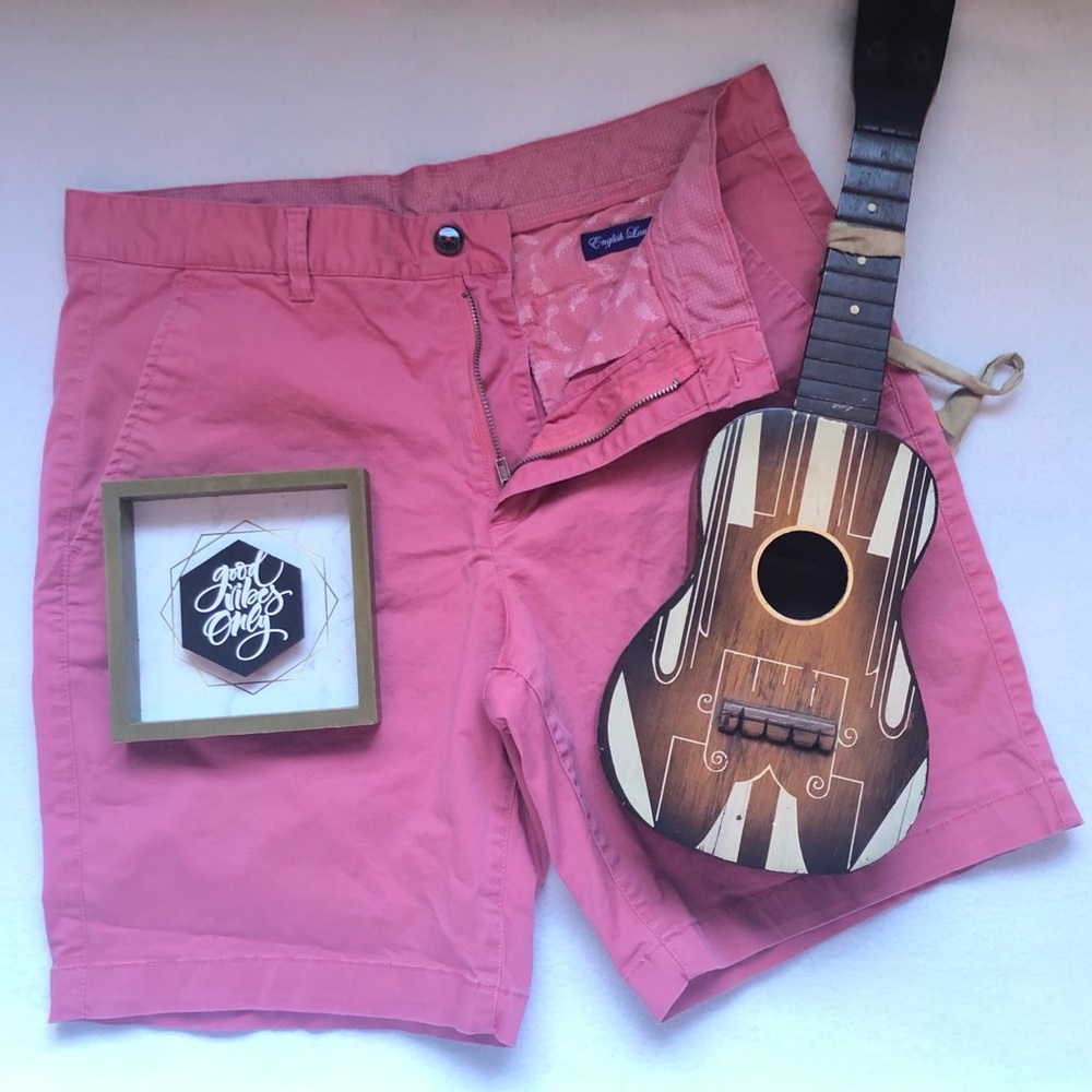 English Laundry Men’s coral deck shorts
